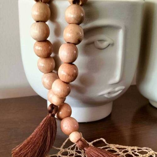 Serenity Ahşap Boncuklu Dekoratif Süs Tesbih