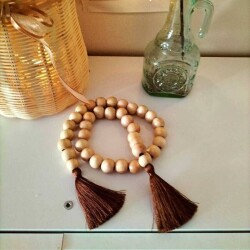 Serenity Ahşap Boncuklu Dekoratif Süs Tesbih - 2