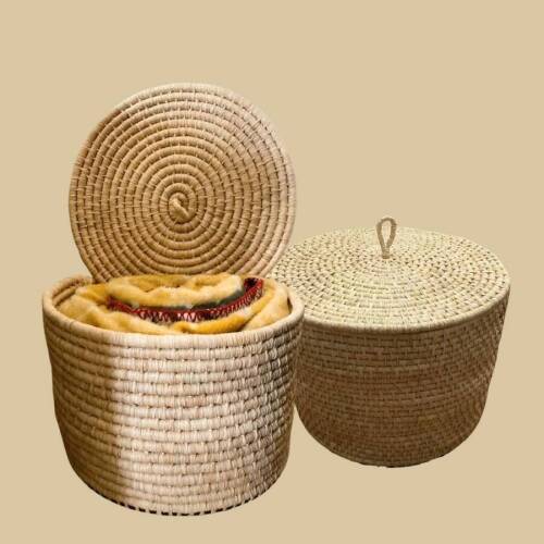 Ahşap Tabanlı Sepet - Shinedesign