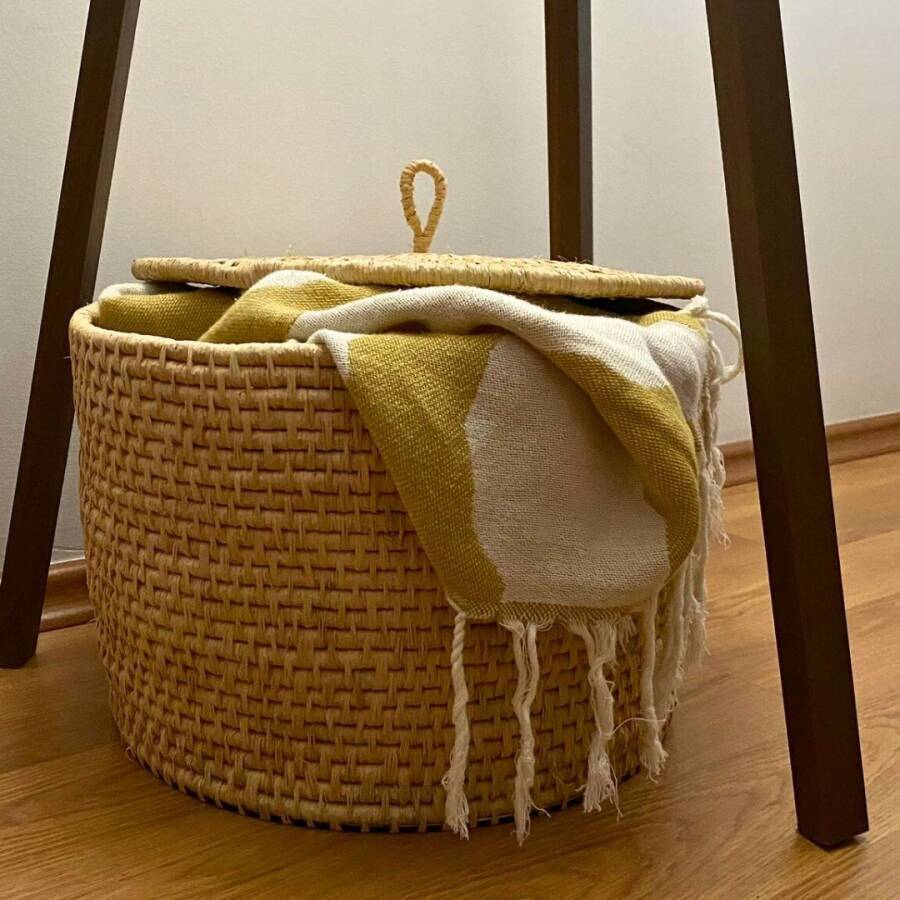 Ahşap Tabanlı Sepet - 3