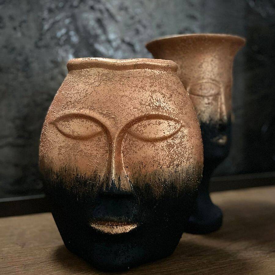 Ash Mask | El Yapımı Sanatsal Dekoratif Obje – Modern & Bohem Ev Dekoru (Form I) - 1