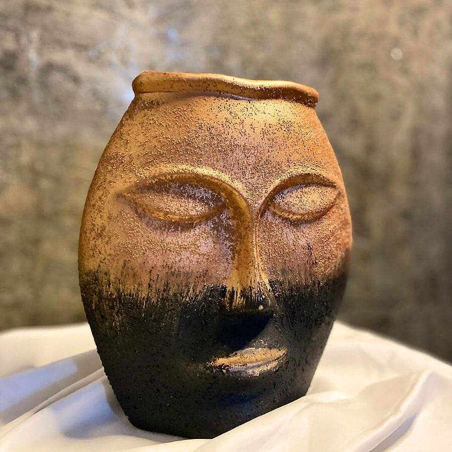 Ash Mask | El Yapımı Sanatsal Dekoratif Obje – Modern & Bohem Ev Dekoru (Form I) - 3