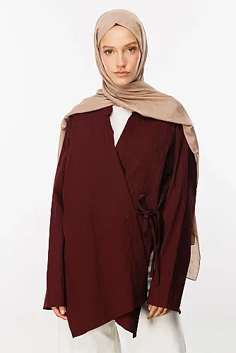 Bambu, Terletmeyen, Ütü İstemeyen Şal, Jakarlı, Kendinden Desenli - 3