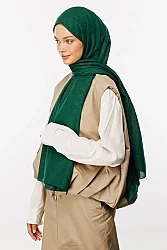 Bambu, Terletmeyen, Ütü İstemeyen Şal, Jakarlı, Kendinden Desenli - 11