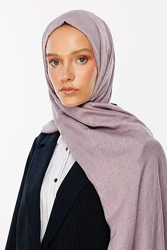 Bambu, Terletmeyen, Ütü İstemeyen Şal, Jakarlı, Kendinden Desenli - 16