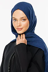 ŞEHRAZAT Bambu Jakar Şal Lacivert