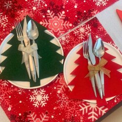 Keçe Çam ağacı kaşık sunumluk - 5