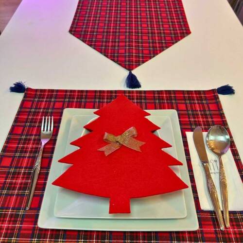 Keçe Çam ağacı kaşık sunumluk - 2