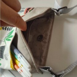 Bitki Desenli Çapraz Askılı Çanta - 2