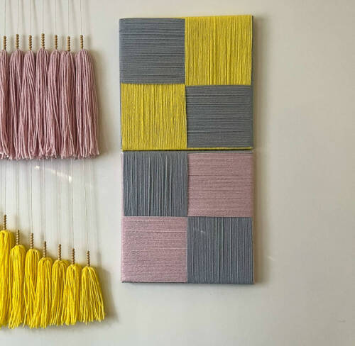 Dama Tahtası Duvar Dekoru 30X30 cm - 4