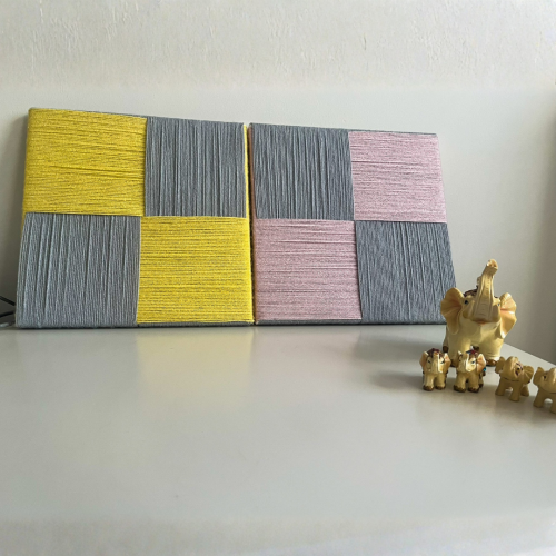 Dama Tahtası Duvar Dekoru  30X30 cm - 2