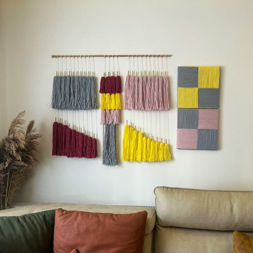 Dama Tahtası Duvar Dekoru  30X30 cm - 3