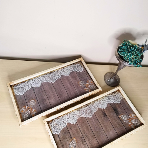 Dantel Desenli Mandala Sunumluk