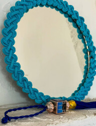 Dekoratif Örgü Bohem Ayna 24X24 cm - 3