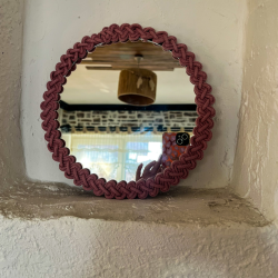 Dekoratif Örgü Bohem Ayna 24X24 cm - 2