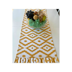 Runner, Amerikan servis Sarı Desen Duck Keten Set - 3