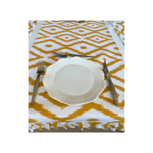 Runner, Amerikan servis Sarı Desen Duck Keten Set - 2