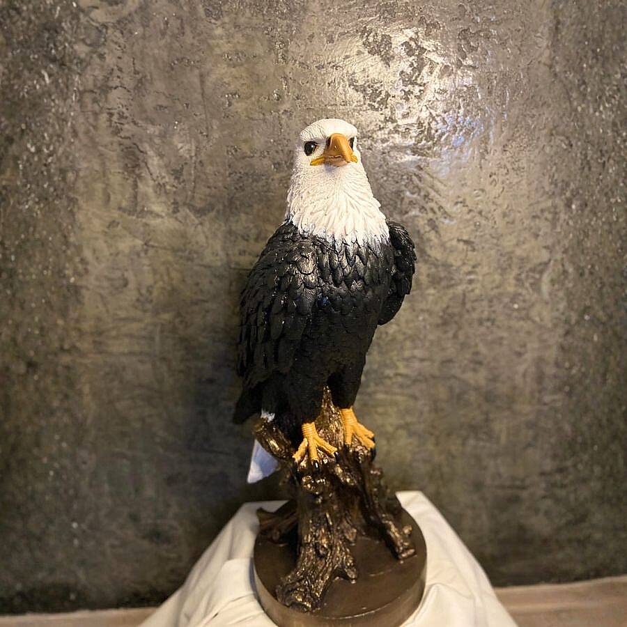 Eagle Soul | El Yapımı Sanatsal Dekoratif Heykel – Güç & Özgürlük Temalı Modern Ev Dekoru - 2