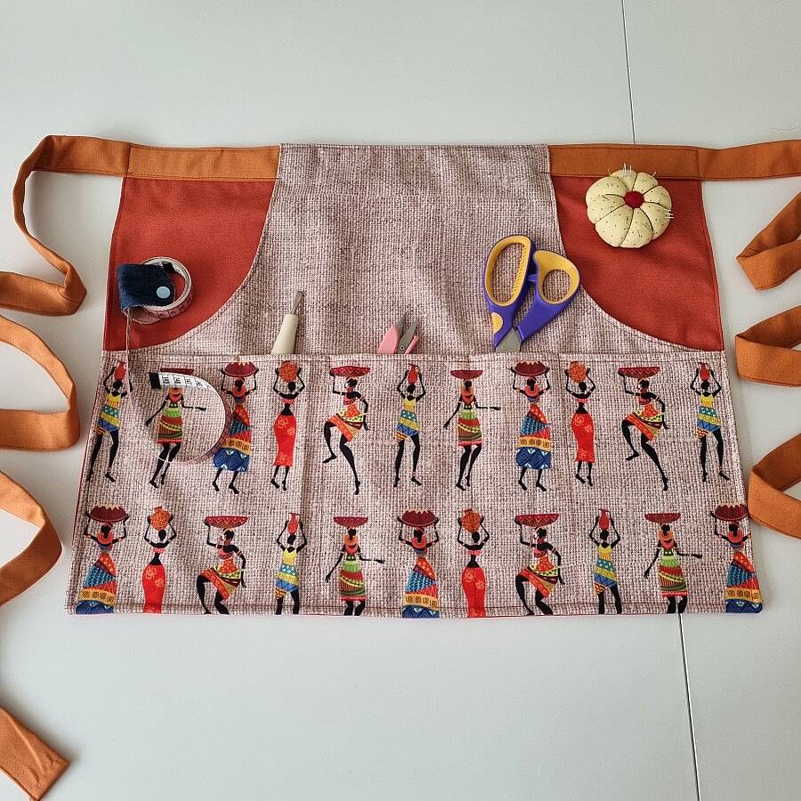 El Yapımı Cepli Bel Önlüğü | Terzi, Kuaför ve Mutfak İçin - 3