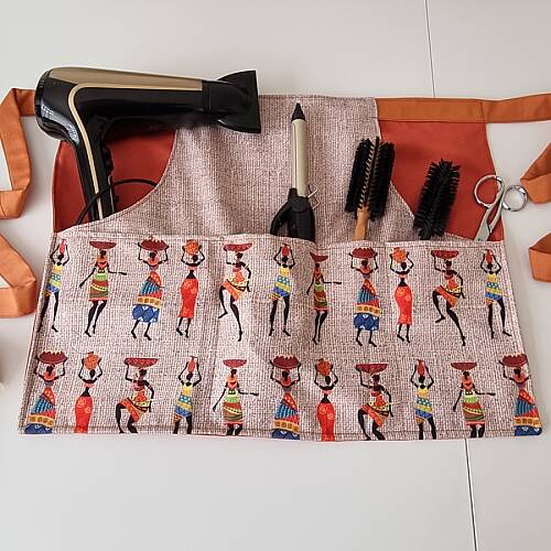 El Yapımı Cepli Bel Önlüğü | Terzi, Kuaför ve Mutfak İçin - 4