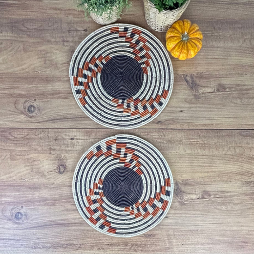 El Yapımı Hasır Supla İkili Set - 1