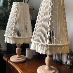 El Yapımı Makrome Abajur&Masa Lambası - 1