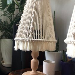 El Yapımı Makrome Abajur&Masa Lambası - 2