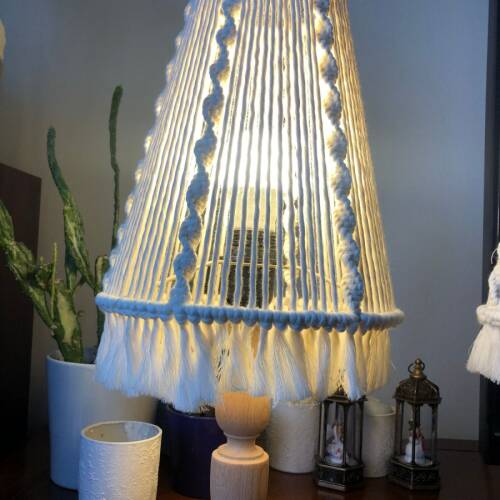 El Yapımı Makrome Abajur&Masa Lambası - 3