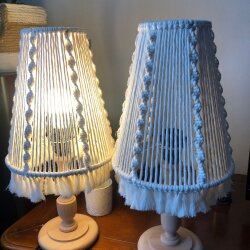 El Yapımı Makrome Abajur&Masa Lambası - 4