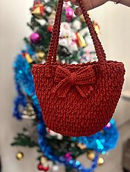 fiyonklu mini el çantası - 2