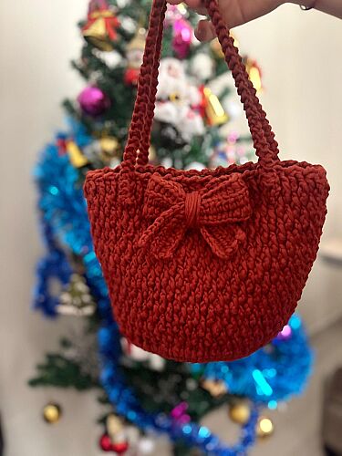 fiyonklu mini el çantası - 2