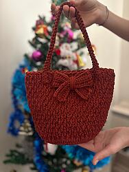 fiyonklu mini el çantası - 1