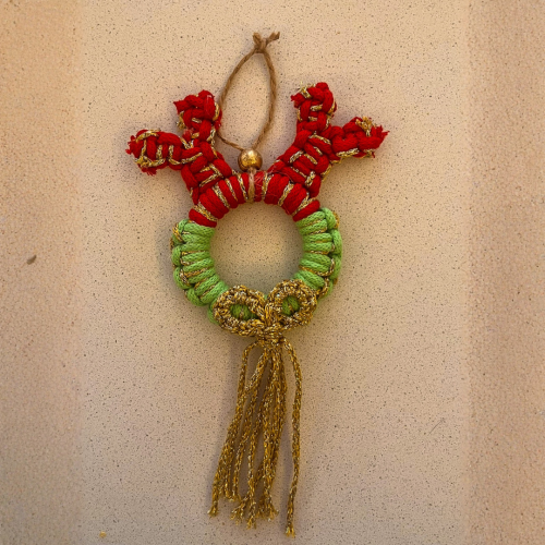 Geyik Motifli Yılbaşı Ağacı Süsü - 2'li - 2