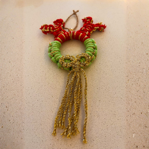 Geyik Motifli Yılbaşı Ağacı Süsü - 2'li - Hanımefendy