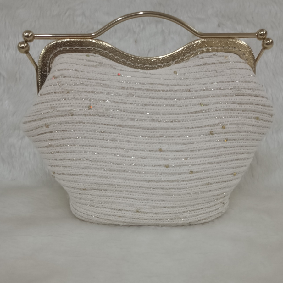 Gold metal burslu el çantası - 2