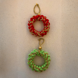 Halka Yılbaşı Ağacı Süsü - 4'lü - 2