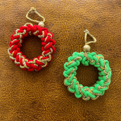 Halka Yılbaşı Ağacı Süsü - 4'lü - 1