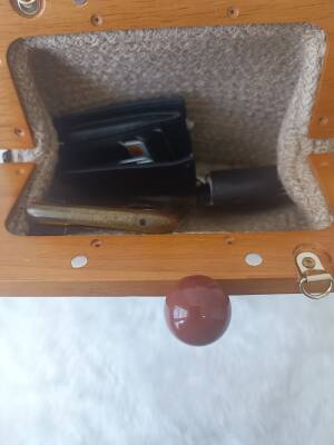 Hasır Ahşap Burslu Omuz Ve El çantası - 5