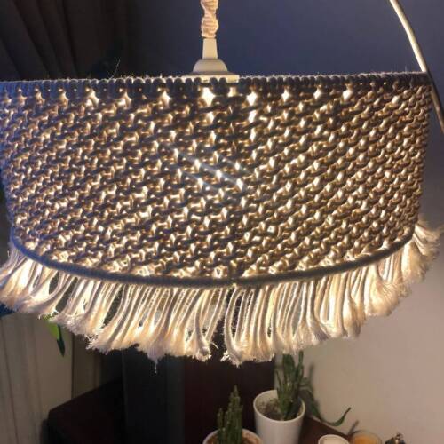 Hasır  Makrome Avize - 3