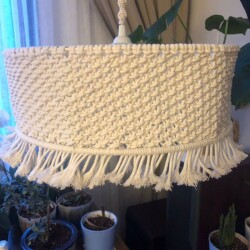 Hasır  Makrome Avize - 4