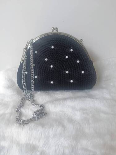 İnci Taneleri El Ve Omuz Çantası