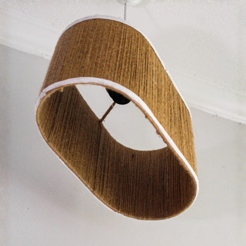 Jüt ve Makrome Ipten El Yapımı Bohem Avize - 4