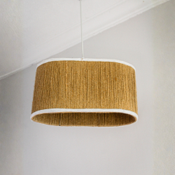 Jüt ve Makrome Ipten El Yapımı Bohem Avize - 1