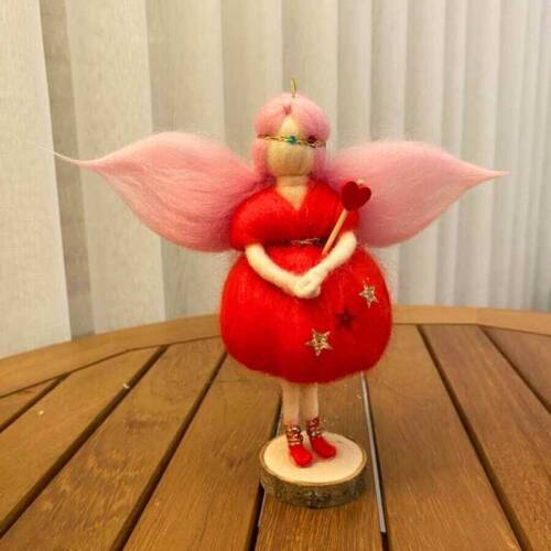 Keçe Şans Perisi Kırmızı