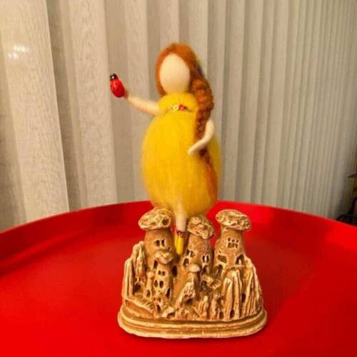 Keçe Şans Perisi Sarı