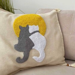 Kırlent Kılıfları Kedi - 2