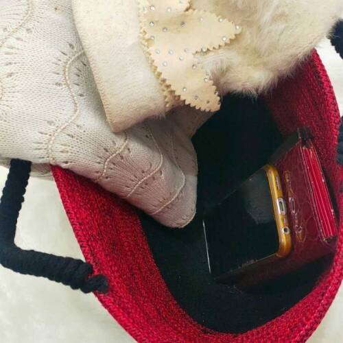 Kırmızı Siyah El Çantası - 3