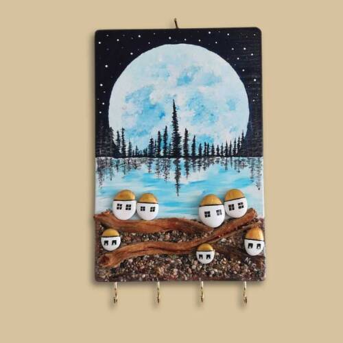 Köyümde Dolunay Duvar Anahtarlık