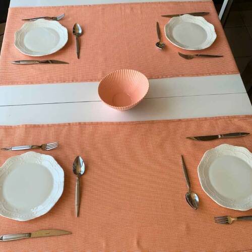 Mini Pötikare Oranj renkli 2'li takım Runner seti