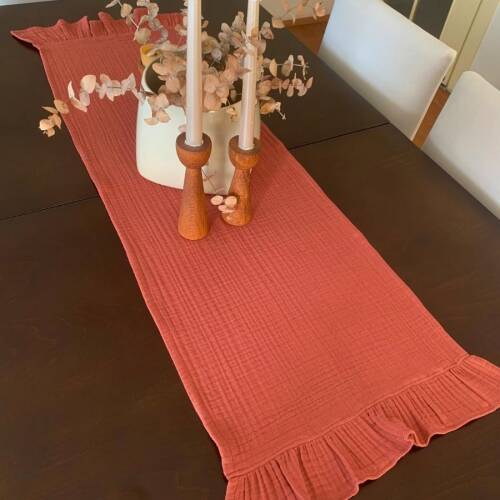 Müslin kumaş Amerikan servis, runner set - 4